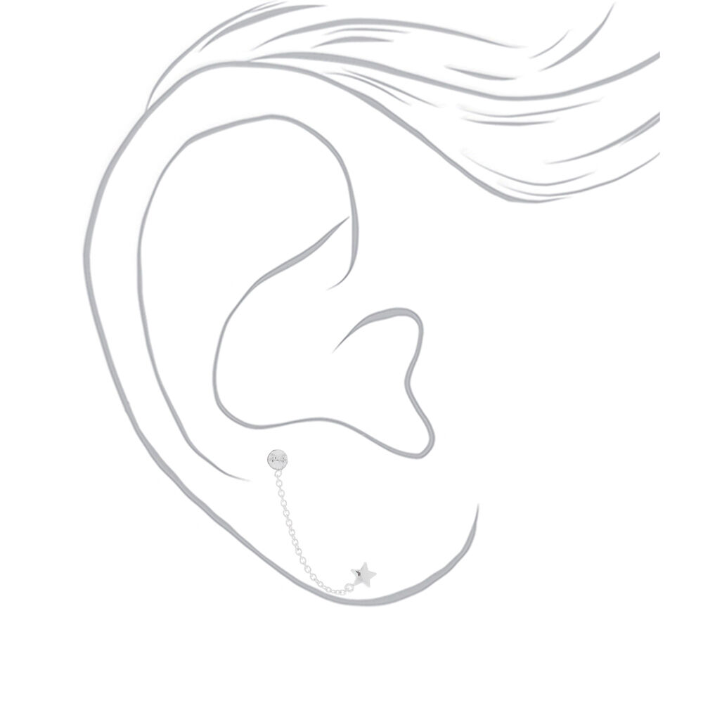 Double sided earrings claire's hotsell