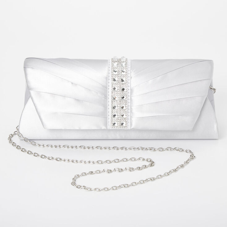 Claire's Pochette ornementée - Couleur argentée