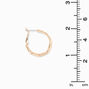 Gold-tone 25MM Molten Hoop Earrings,