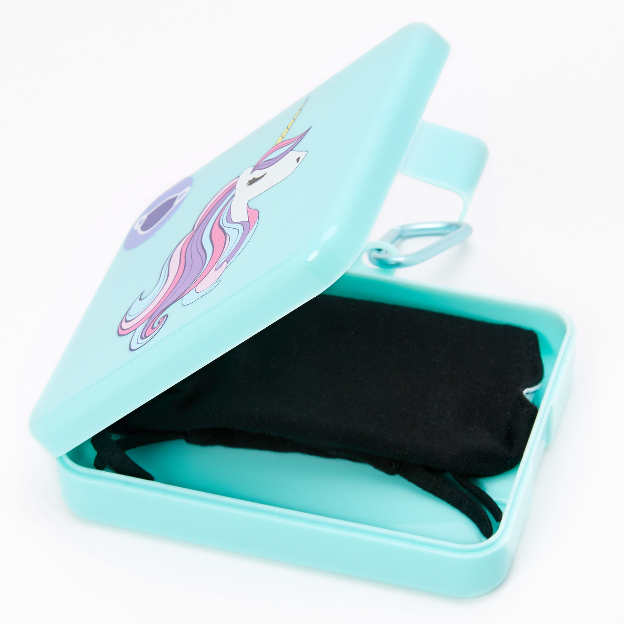 Étui pour masque licorne - Vert menthe,