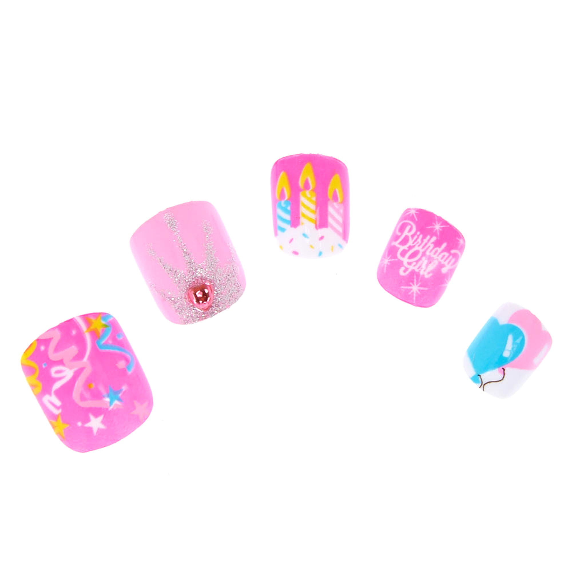 Birthday Girl False Nails Claire S