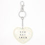 You Got This Glitter Heart Keychain,