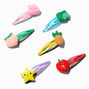 Claire&#39;s Club Glitter Icons Snap Hair Clips - 6 Pack,