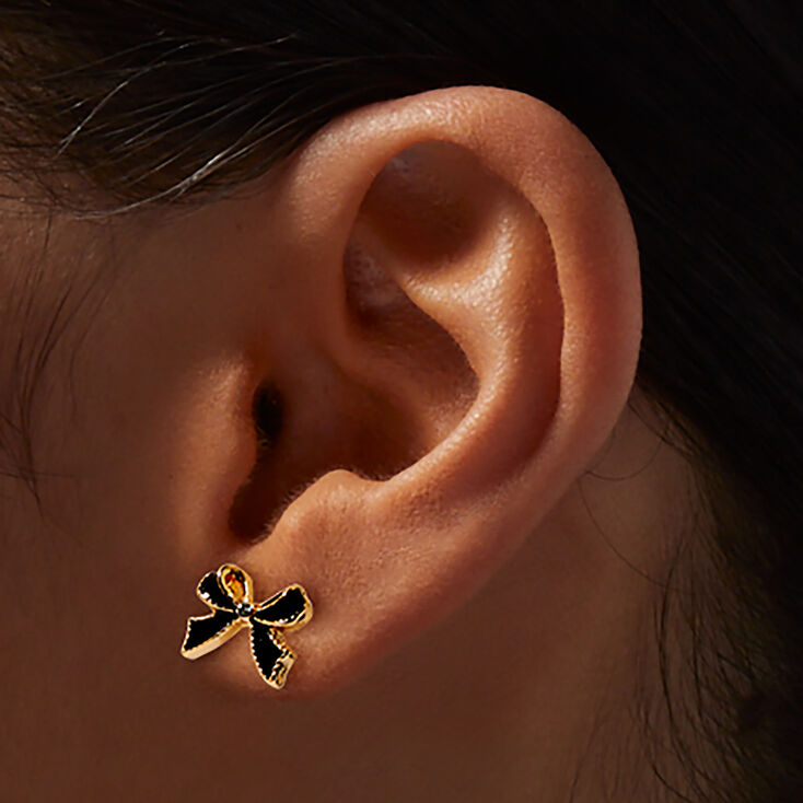 T H E M E x Claire&#39;s Gold-tone Cherry Stud Earrings - 6 Pack,
