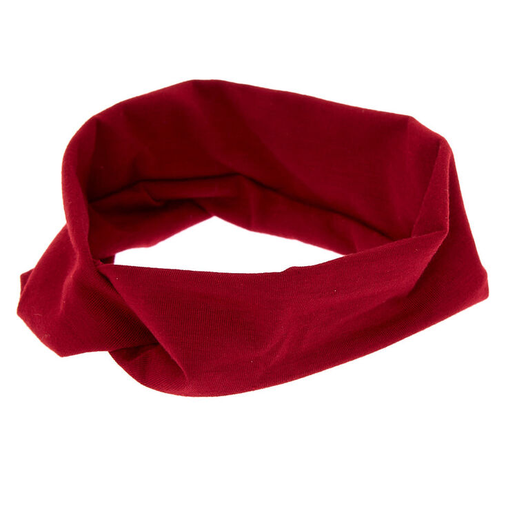 Claire's Large bandeau en jersey bordeaux