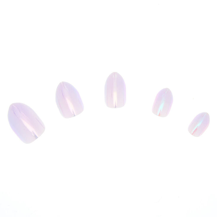 Iridescent Stiletto Press On Faux Nail Set - 24 Pack | Claire's US