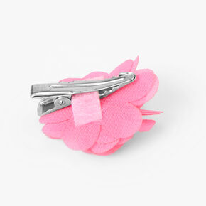 Claire&#39;s Club Pink Rosette Chiffon Hair Clips - 6 Pack,