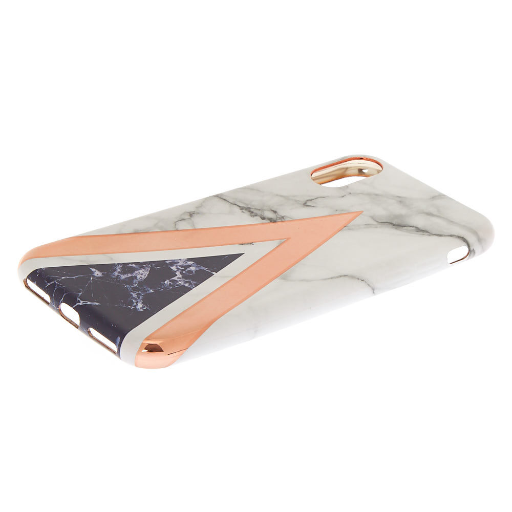 Geometric Marbled Phone Case - Fits iPhone X/XS,