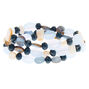 Seashell Stone Stretch Bracelets - Blue, 3 Pack,
