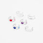 Silver Heart Ear Cuffs &#40;6 Pack&#41;,