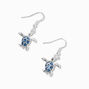 Glitter Turtle 1&quot; Drop Earrings,