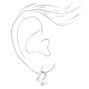Silver-tone Squiggle Zig Zag 20MM Hoop Earrings,