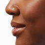 20G 18kt Gold Plated Titanium Bezel Crystal Nose Stud,