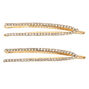 Gold Rhinestone Open Hair Pins - 2 Pack,