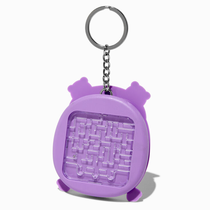 Pink Pop Maze Panda &amp; Chick Fidget Toy Keychain,