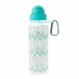 Bouteille d&#39;eau &agrave; motif chevrons couleur menthe,