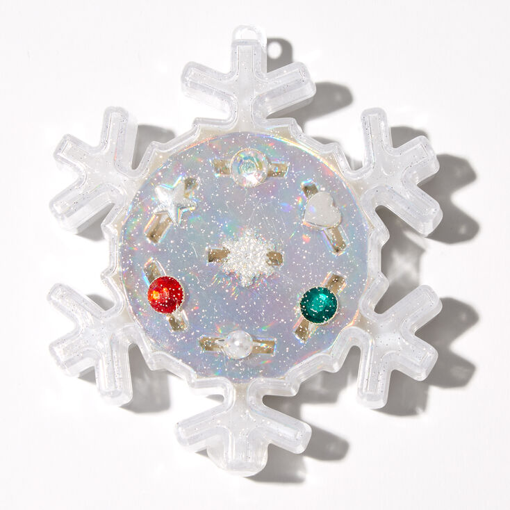 Claire&#39;s Club Traditional Holiday Snowflake Box Rings - 7 Pack,