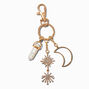 Gold-tone Celestial Keychain ,