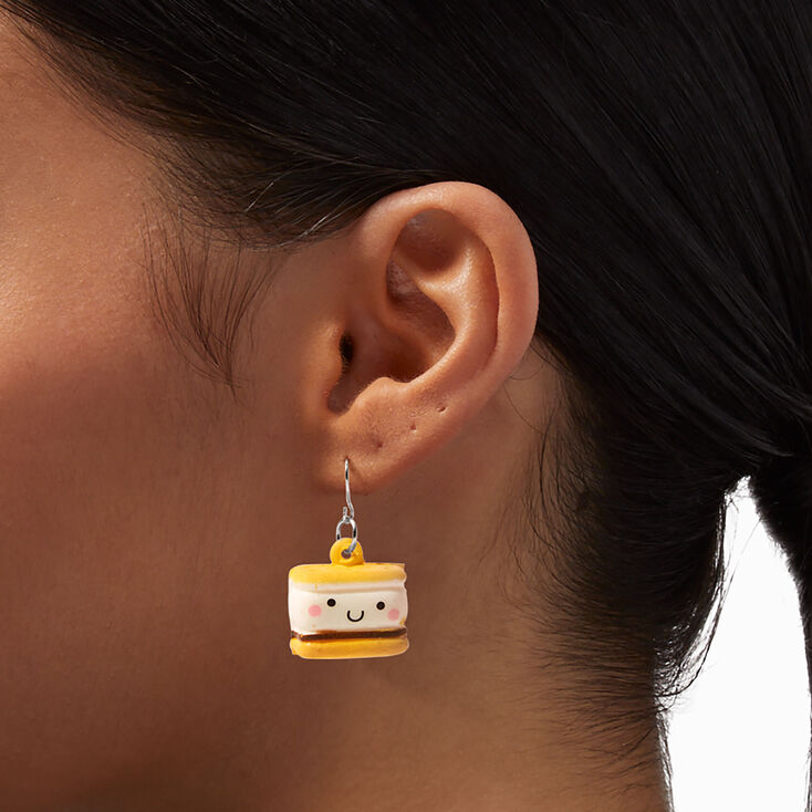 S&#39;mores Squish 1&quot; Drop Earrings,