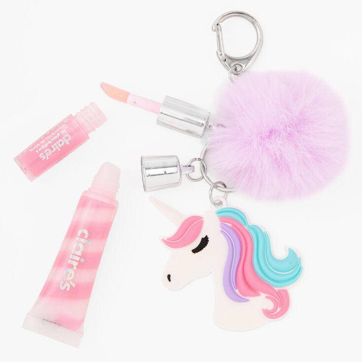 Lilac Unicorn Lip Gloss Keyring,