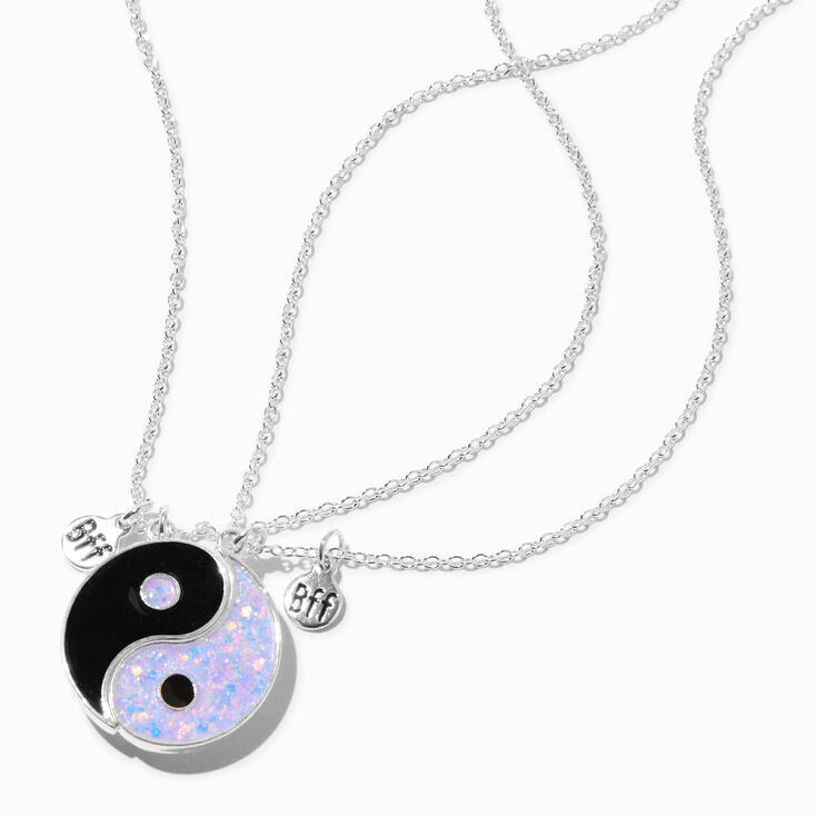Best Friends Yin Yang UV Colour-Changing Pendant Necklaces - 2 Pack,