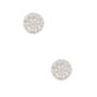 Sterling Silver Cubic Zirconia Round Stud Earrings - 4MM,
