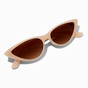 Slim Nude Cat Eye Sunglasses,