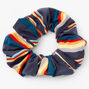 Medium Striped Hair Scrunchie - Navy,