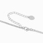 Silver-tone Crystal Drop Necklace &amp; Earrings Set - 2 Pack,