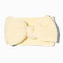 Claire&#39;s Club Nylon Ribbed Bow Headwrap - Ivory,