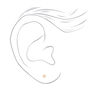 14kt Yellow Gold 3mm Ball Studs Ear Piercing Kit with Ear Care Solution,