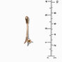 Gold-tone Snake Crawler Ear Cuff Earring,