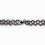 Anodized Flame BlackTattoo Choker Necklace,
