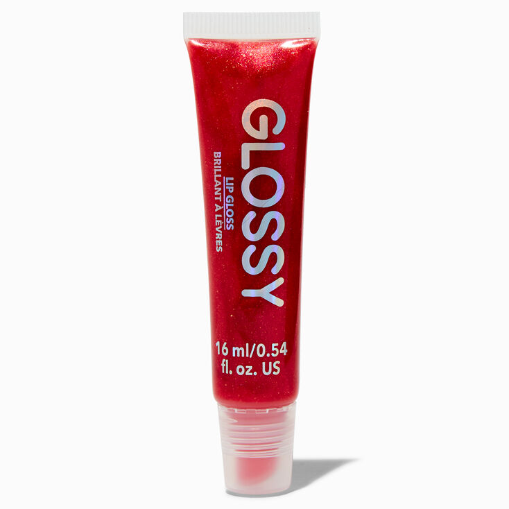Red Holographic Glossy Lip Gloss,