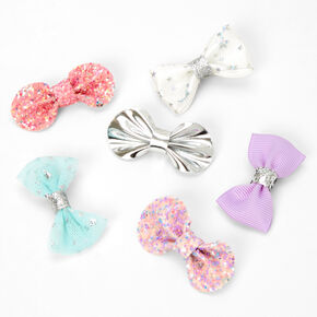 Claire&#39;s Club Mixed Celestial Bow Hair Clips - 6 Pack,