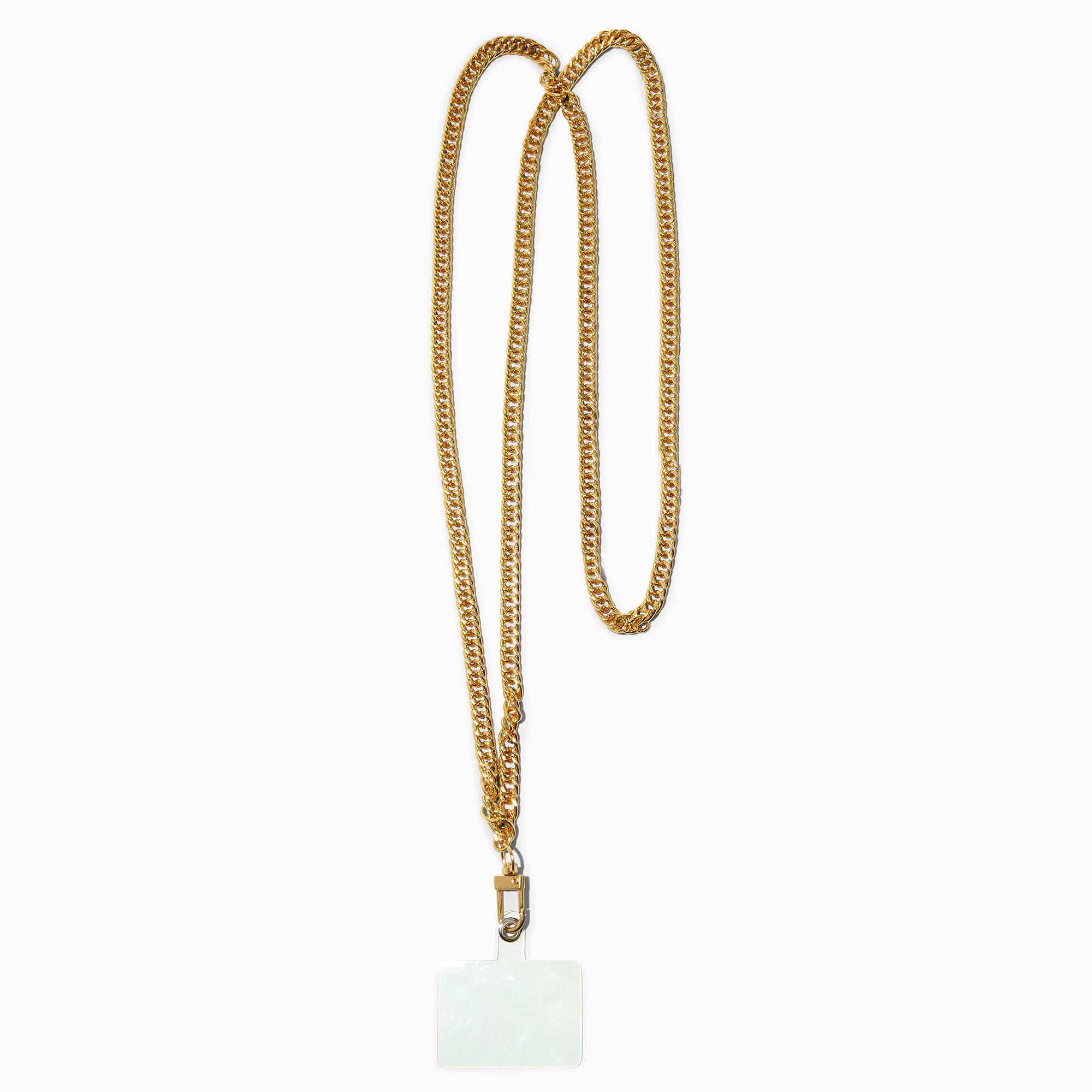 Chunky Gold Chain Crossbody Phone Strap Claire s US