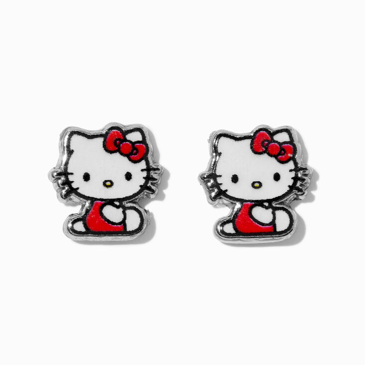 Hello Kitty&reg; 50th Anniversary Claire&#39;s Exclusive Stainless Steel Studs Ear Piercing Kit with Ear Care Solution,