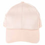 Casquette de baseball en satin rose tendre,