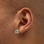 C LUXE by Claire&#39;s 18kt Gold Plated Cubic Zirconia 8mm Square Stud Earrings,
