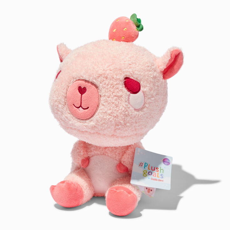 &#35;Plush Goals by Cuddle Barn&reg; 10&#39;&#39; Sylvie the Strawberry Capybara Plush Toy,