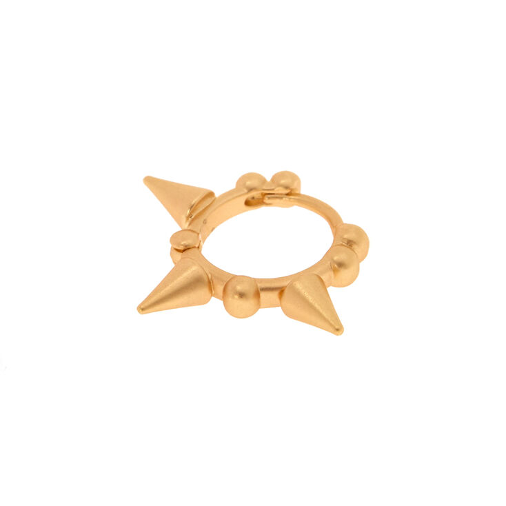 18G Gold Spike Cartilage Earring,
