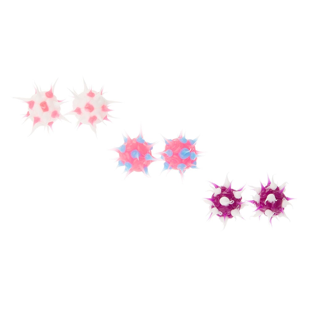 Spiky sale silicone earrings
