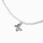 Pearl Beaded Pav&eacute; Butterfly Pendant Necklace,