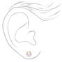 C LUXE by Claire&#39;s 18kt Gold Plated Cubic Zirconia 6mm Cupcake Stud Earrings,