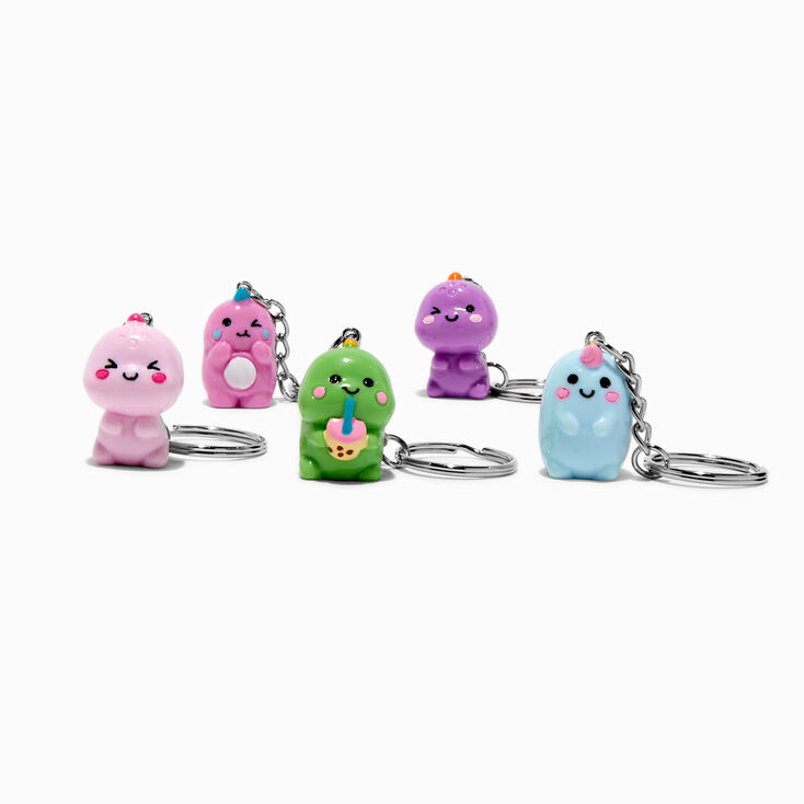 Dinosaurs Best Friends Keychains - 5 Pack,