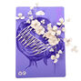 Floral Crystal &amp; Pearl Hair Comb - White,