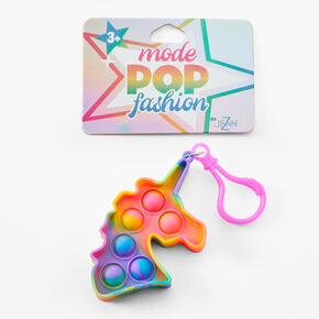 Pop Fashion Unicorn Fidget Toy Keychain,