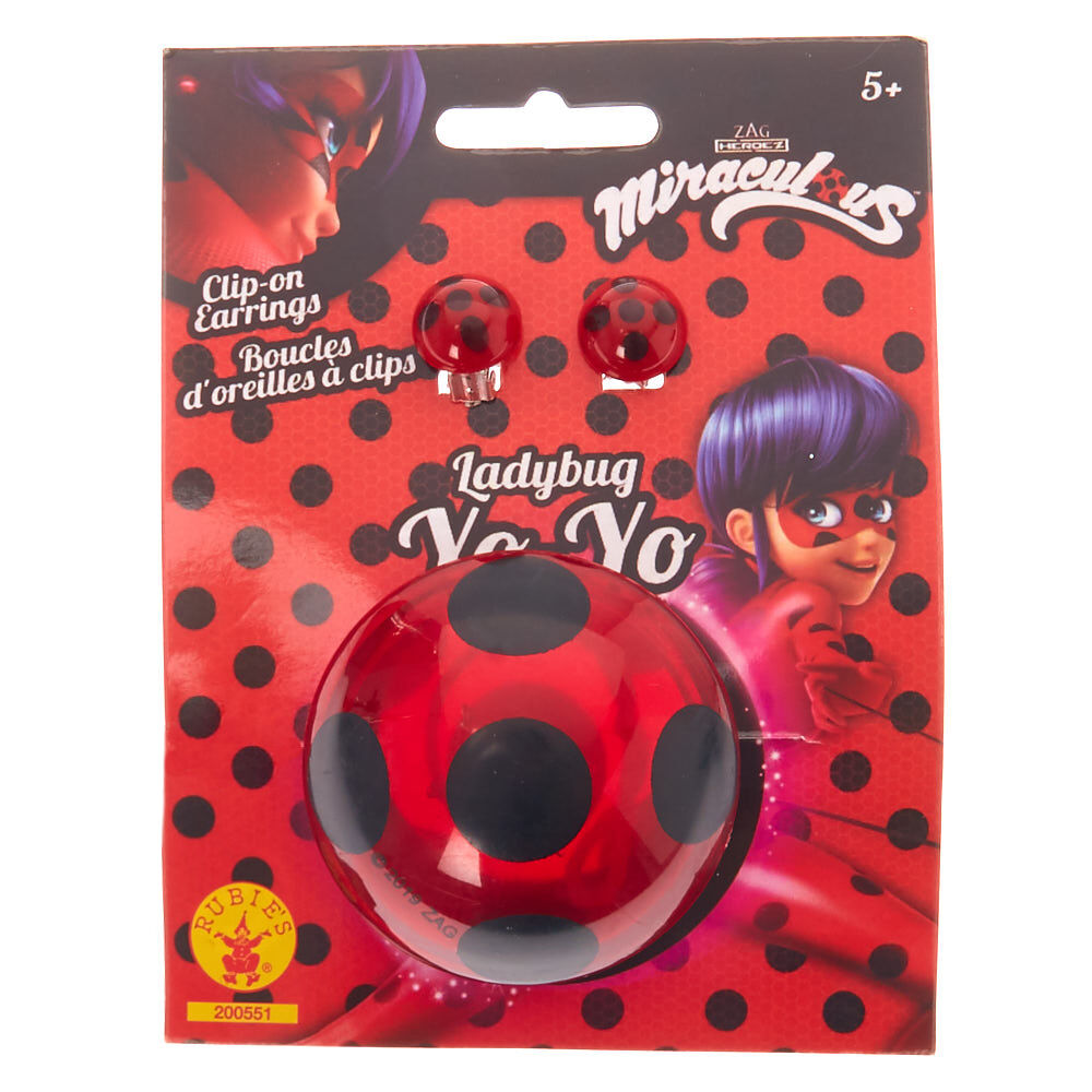 TF1 Licences Rubies Costume Miraculous Ladybird Yo-Yo and Clip-On Earrings 
