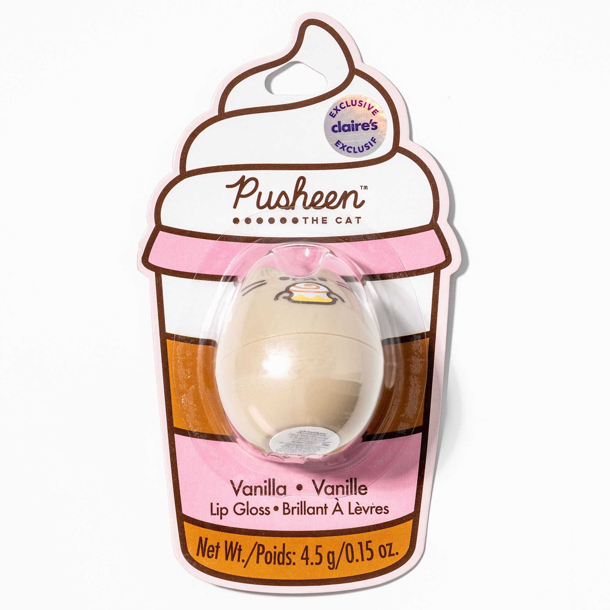 View Claires Pusheen Iced Coffee Vanilla 3D Lip Gloss information