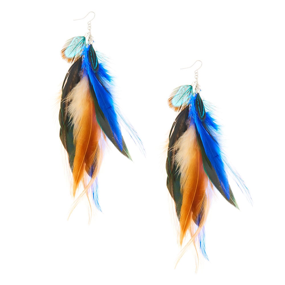 Claire's feather shop earrings